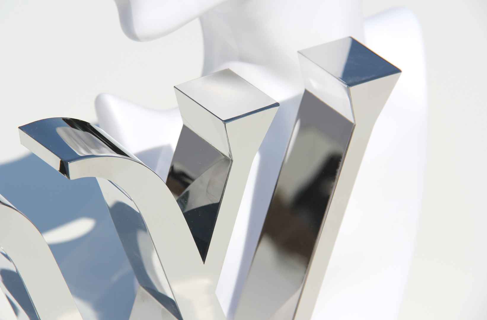 Lettera in acciaio inox argento lucido