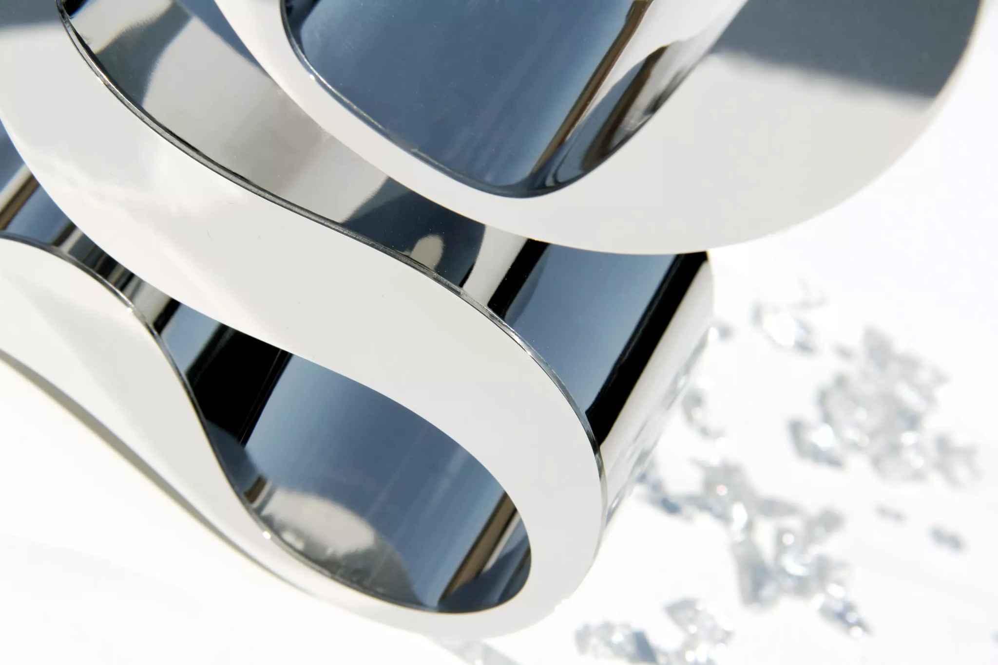 Lettera in acciaio inox argento lucido