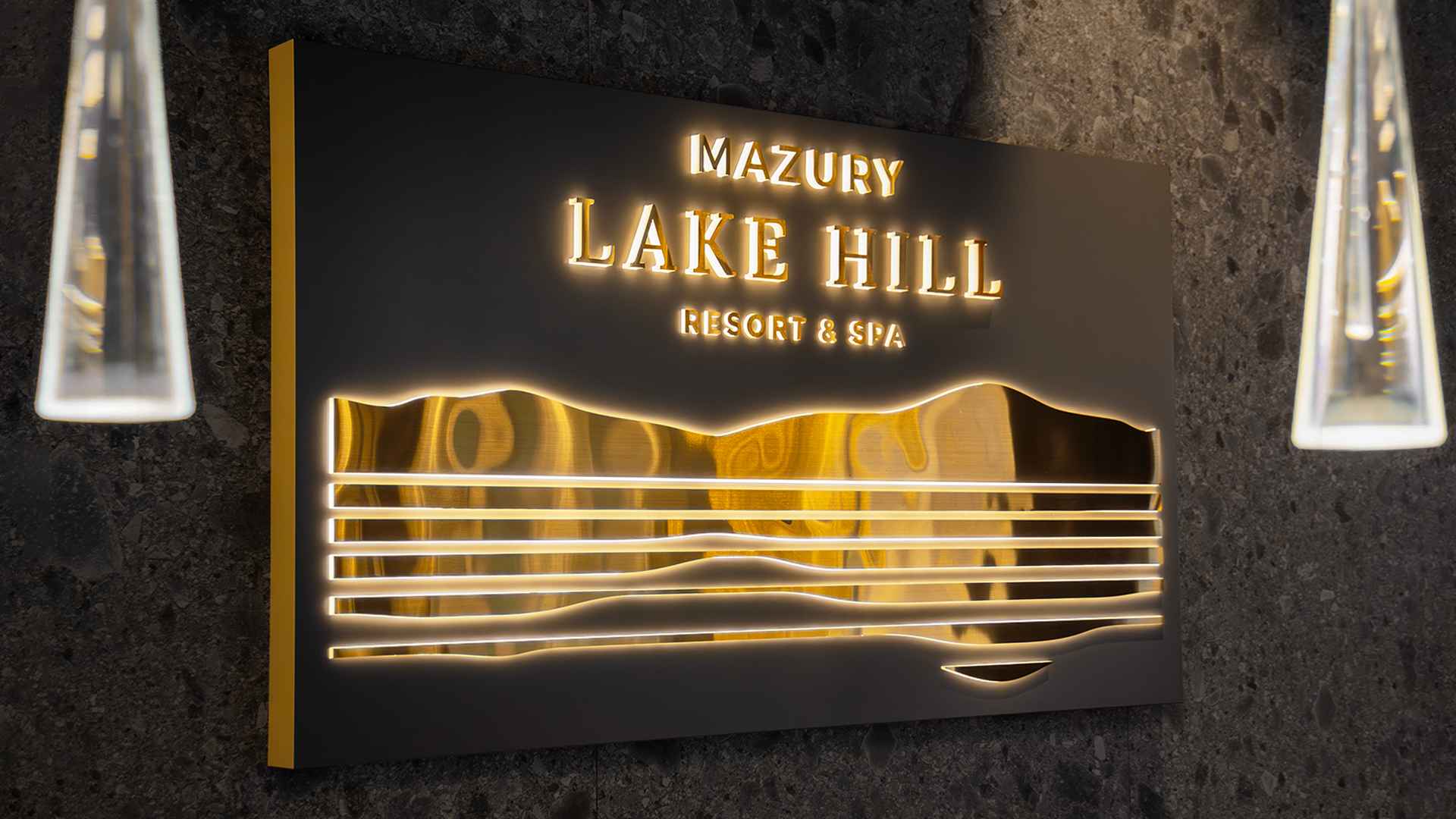 Ruimtelijke belettering 3D Lake Hill