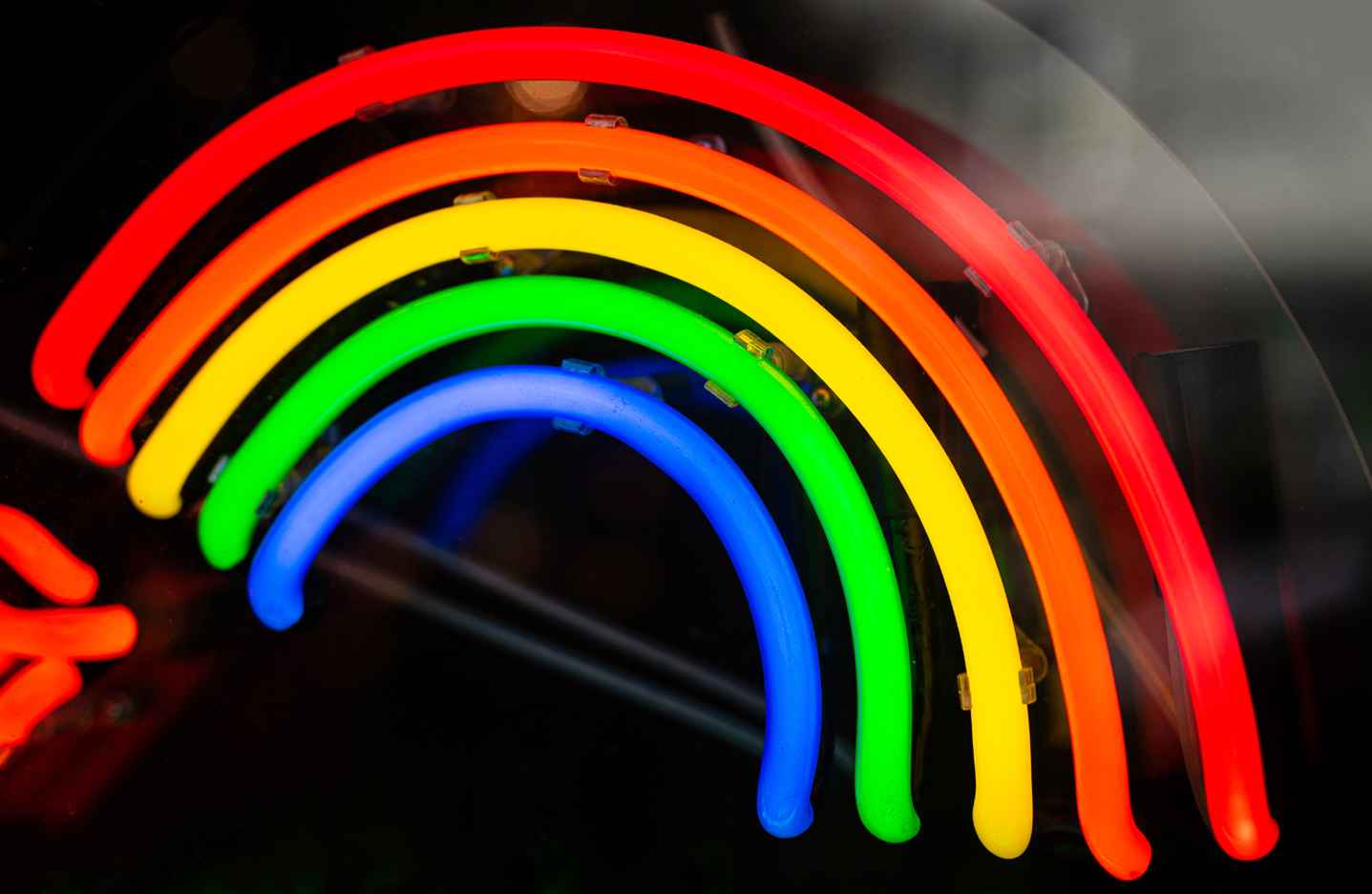 Nihao kolorowy szklany neon