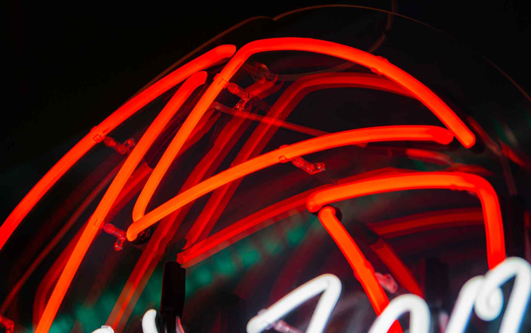 Neon in vetro con gas