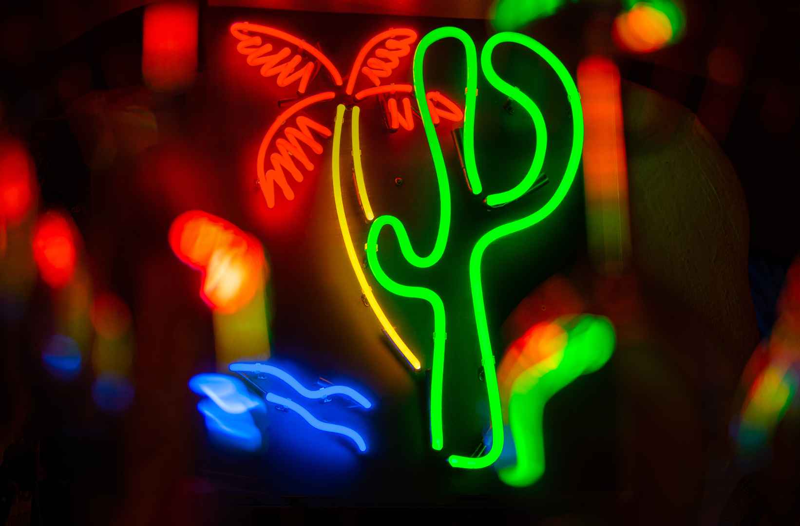 Neon in vetro artistico