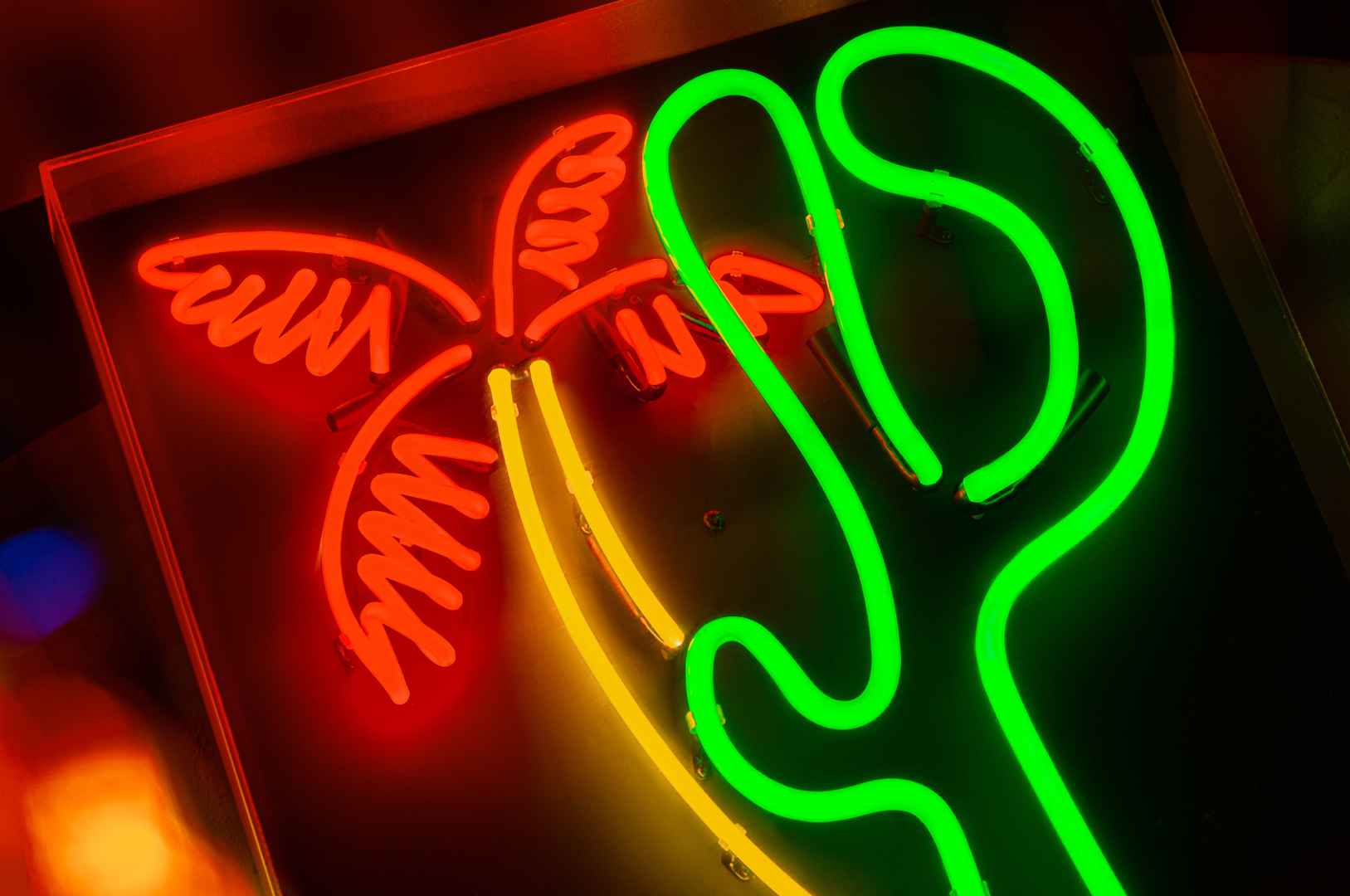 Neon in vetro artistico