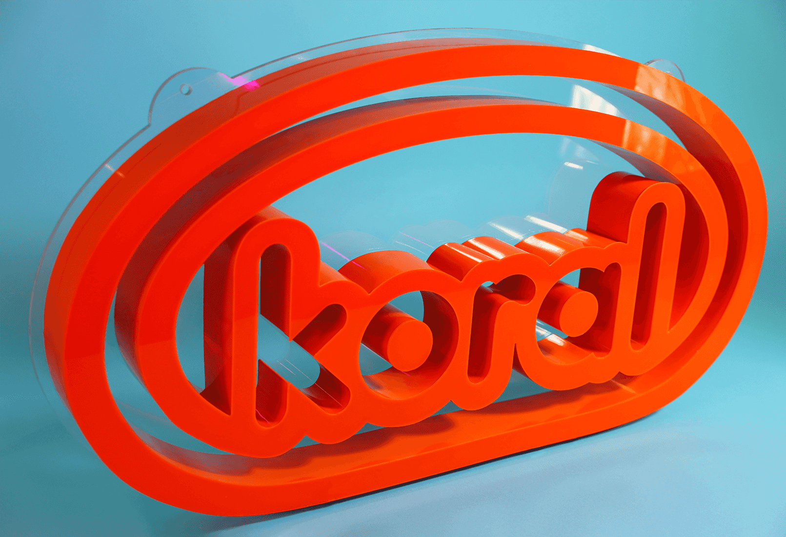 Koraal Aangepast 3D Logo