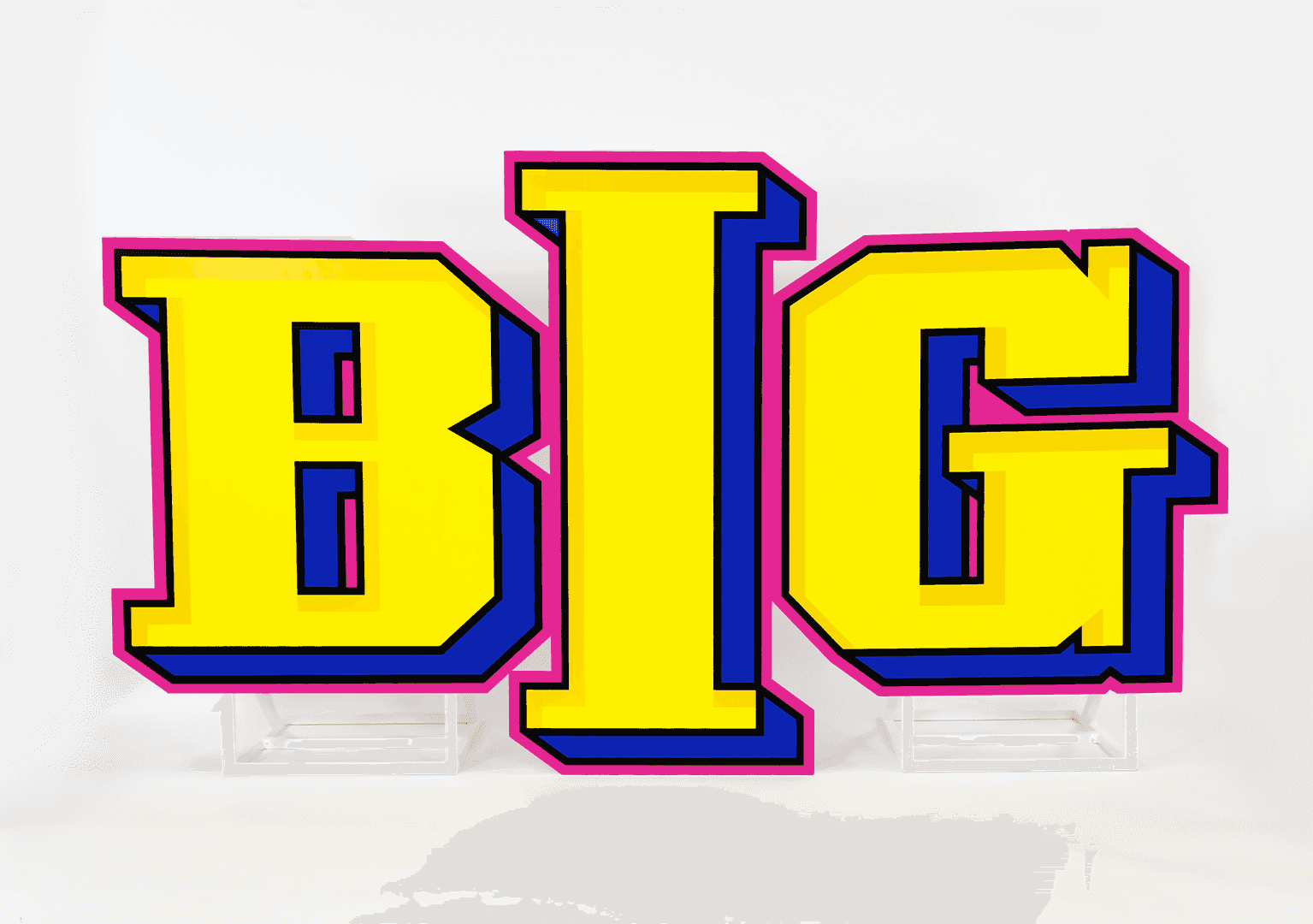 Large format freestanding BIG letters