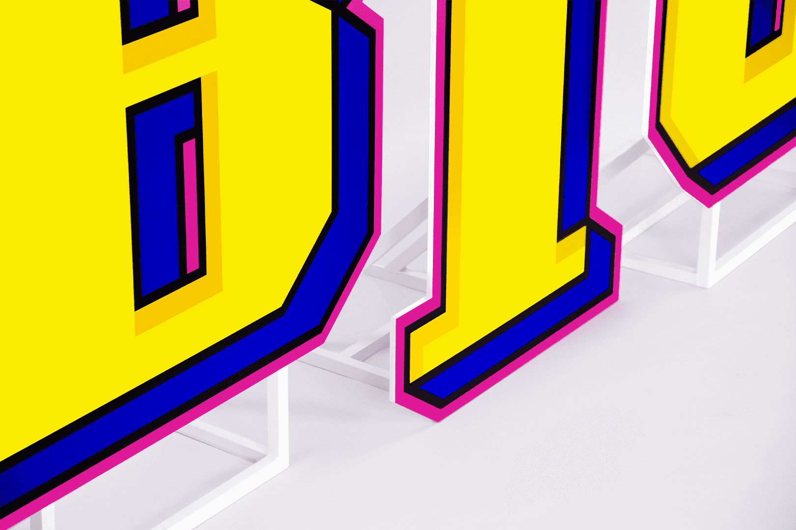 Large format freestanding BIG letters