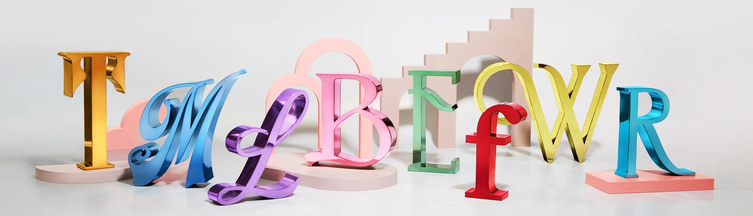 Lettres boîtiers en inox