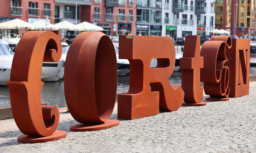 Le mythe de la rouille destructrice – pourquoi les lettres corten grand format sont absolument uniques ?