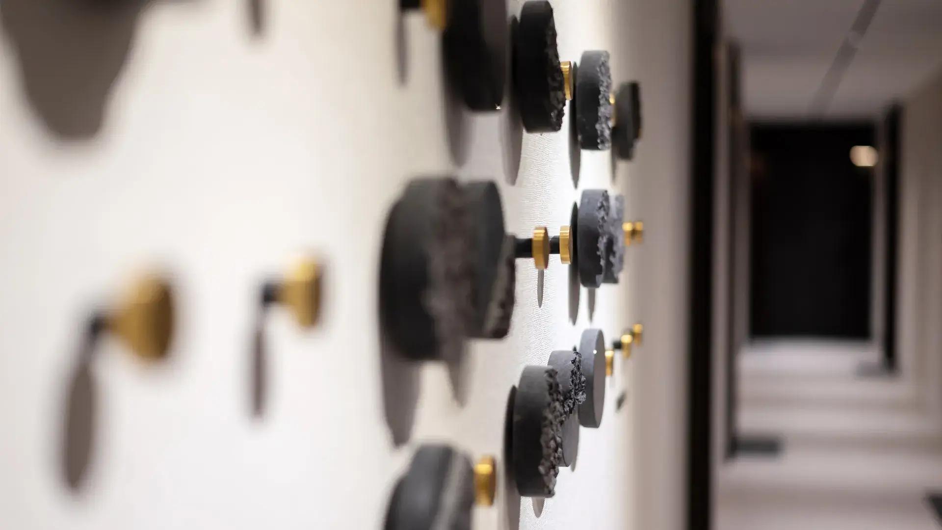 Braille on the staircase wall