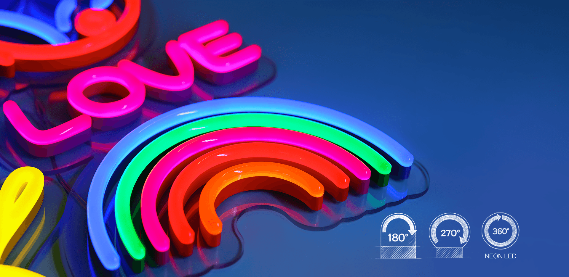 slider akrylowe neony