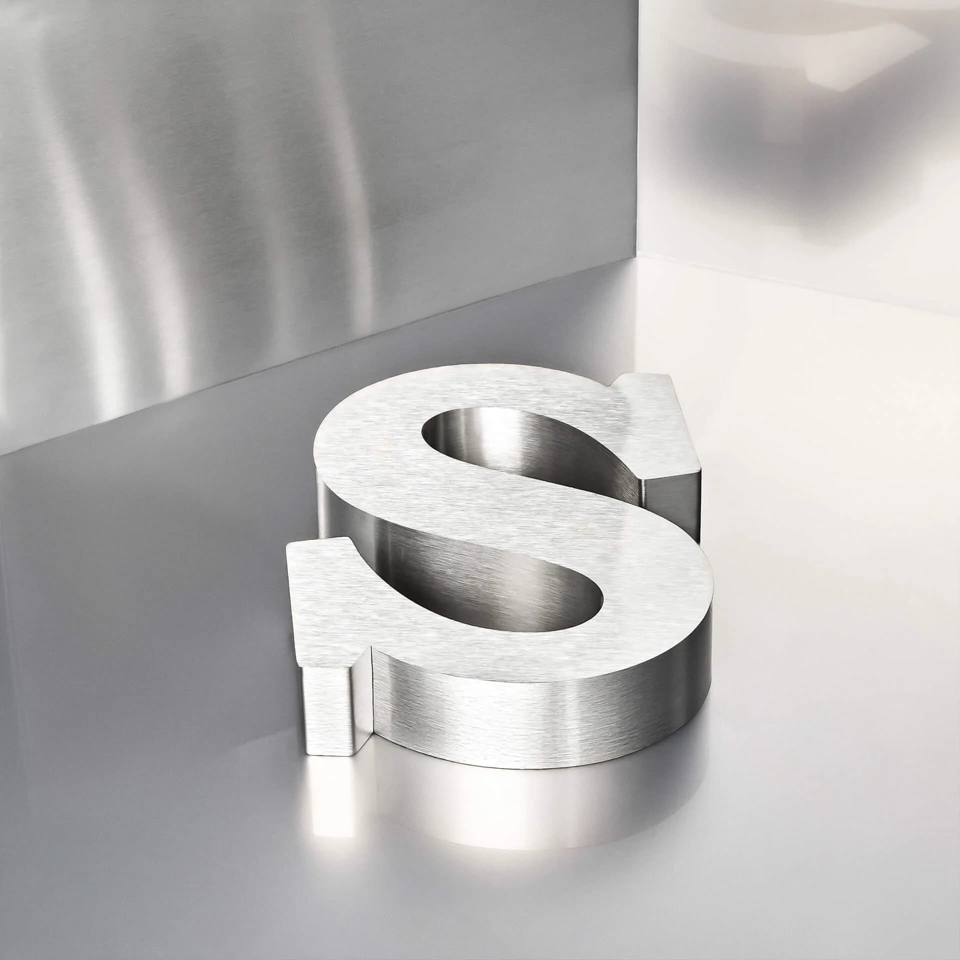 LITERY Z BLACHY SREBRNEJ SZCZOTKOWANEJ METALOWE SATYNOWE LITERY Z BLACHY SREBRNEJ SZCZOTKOWANEJ METALOWE SATYNOWE