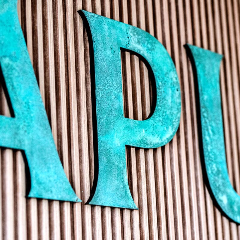 Litery patynowe Litery patynowe