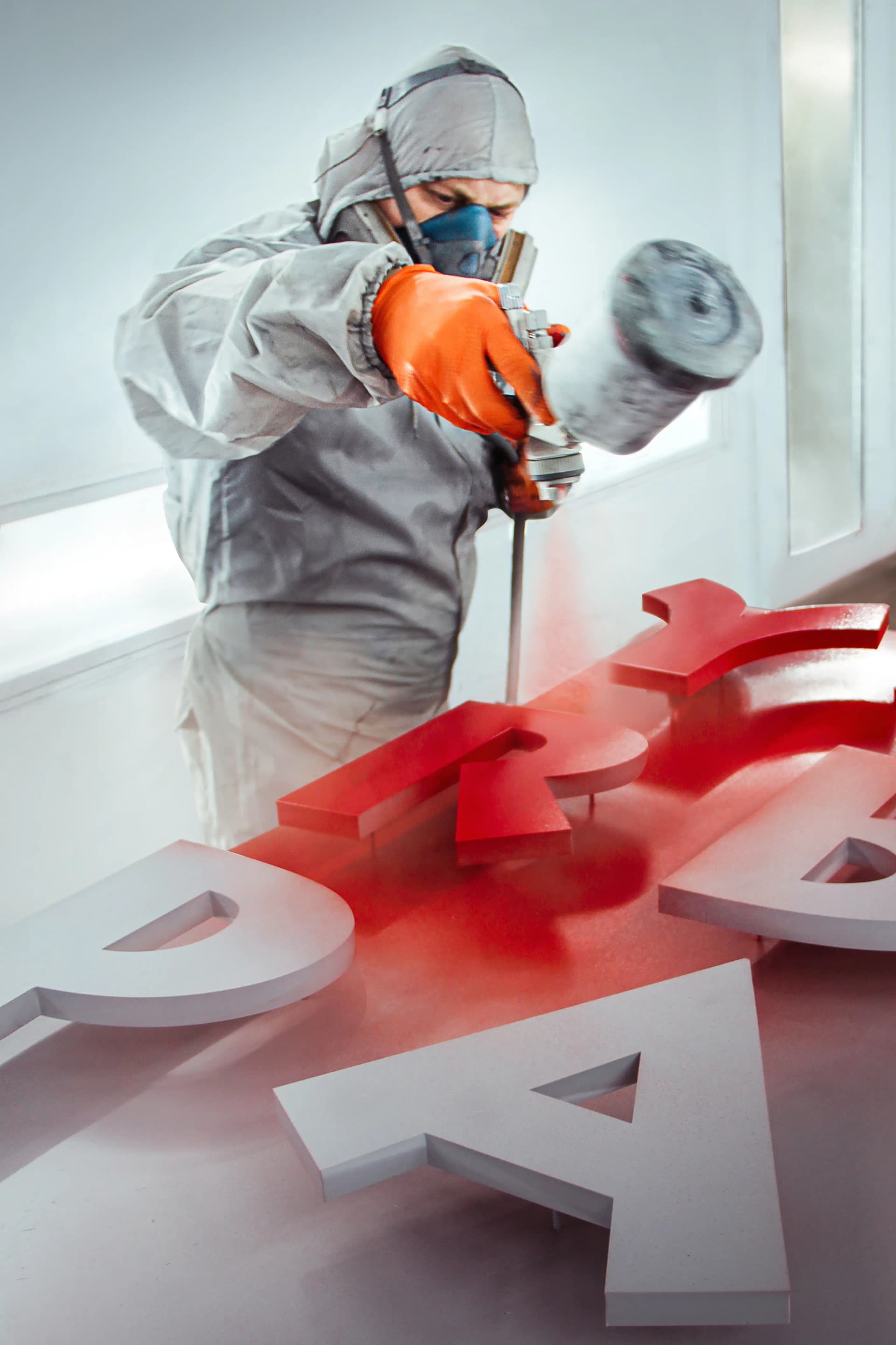 Verniciatura a spruzzo Produzione Pretende Verniciatura a spruzzo Produzione Pretende