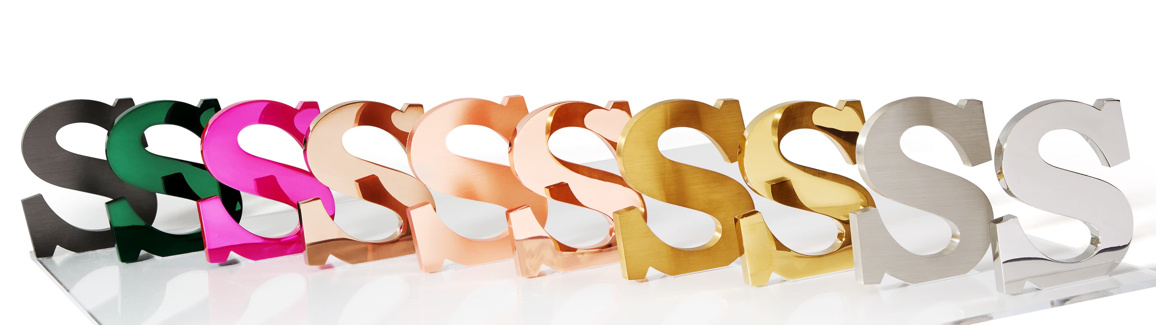 Pretende Litery płaskie solidne metalowe cięte ze stali nierdzewnej Pretende Litery płaskie solidne metalowe cięte ze stali nierdzewnej