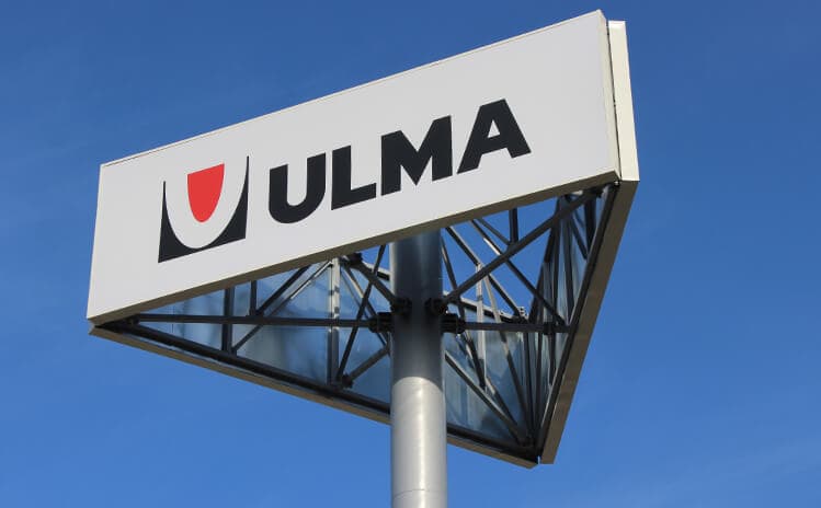 ULMA - Kasetony wielkoformatowe ULMA - kaseton wielkoformatowy na wieży reklamowej