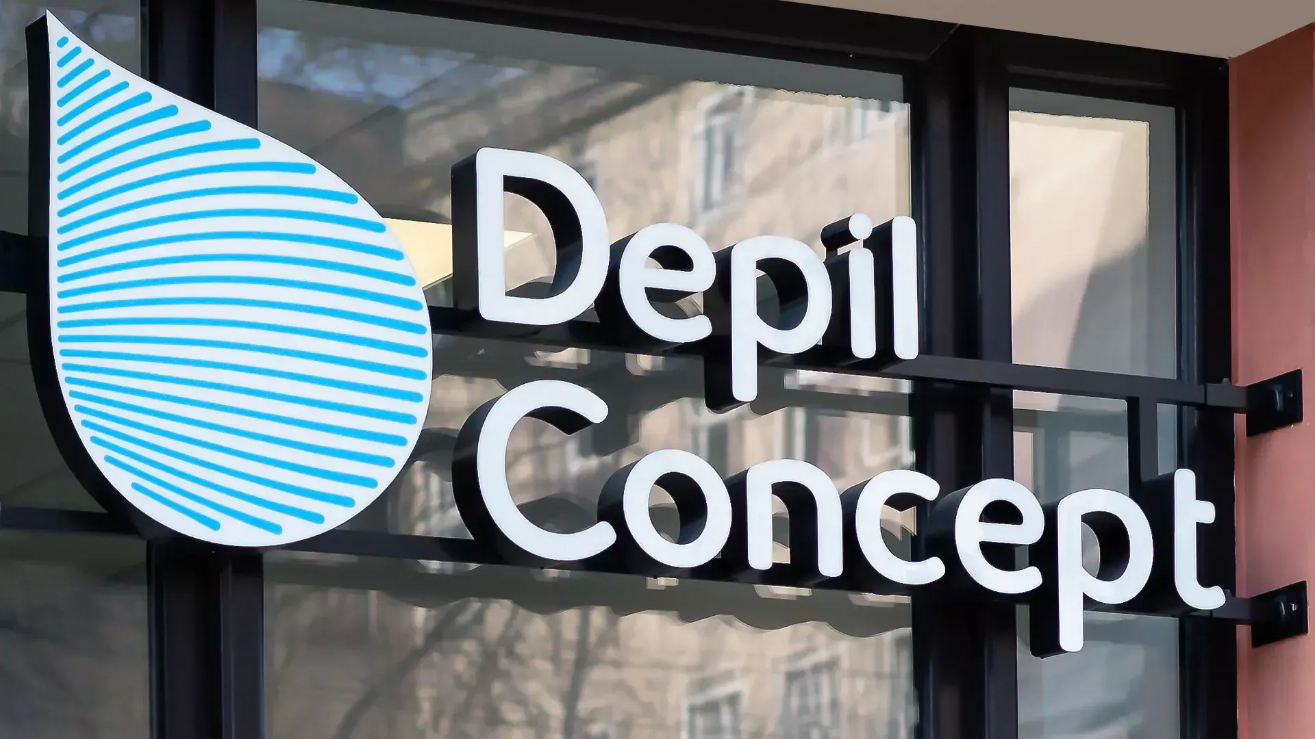 LED Depil Concept Logo - Illuminated 3D LED letters by Depil Concept