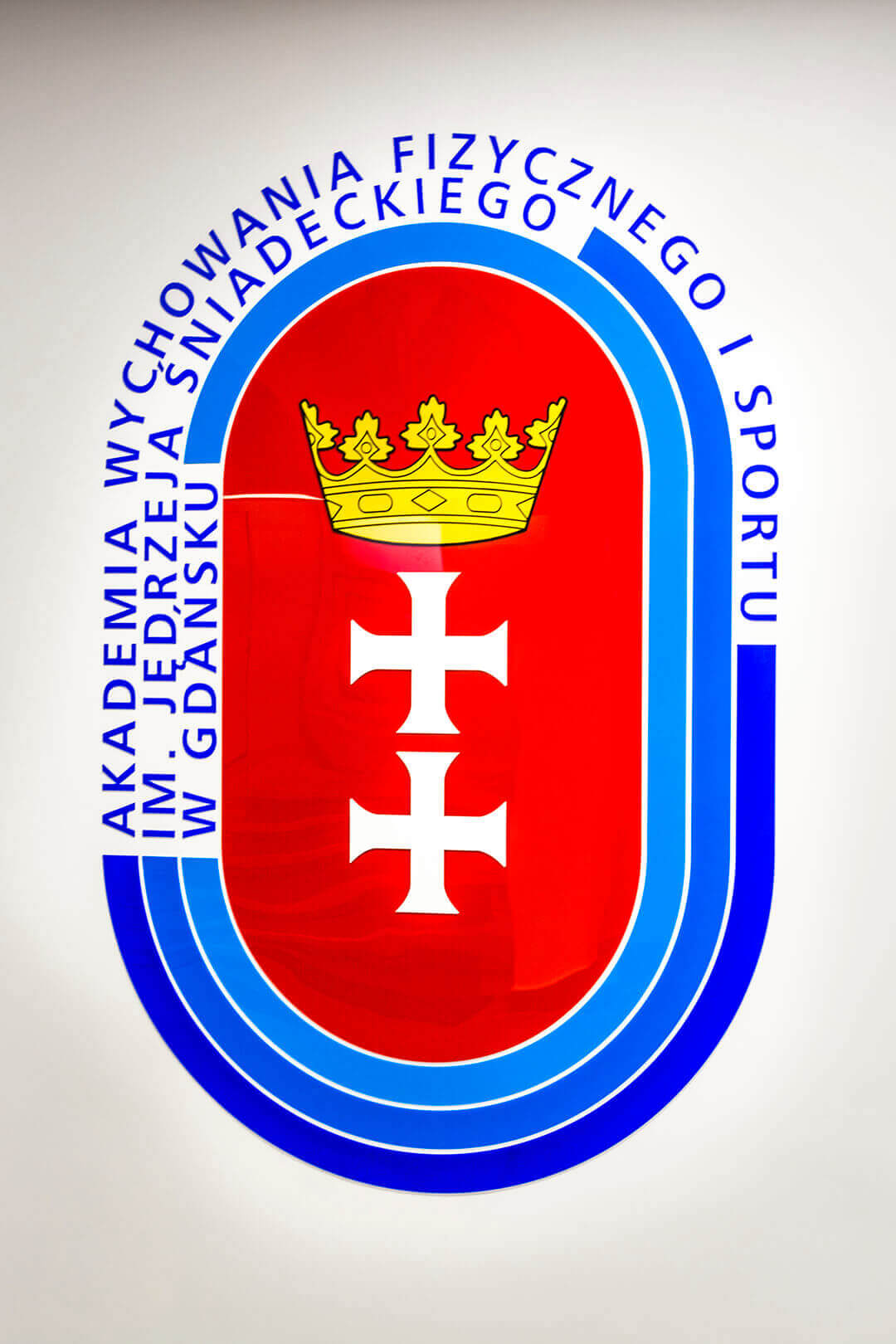 logo-z-plexi-AWF-akademia-wychowania-fizycznego-i-sportu-gdansk-oznakowanie-budynku-wewnatrz-przy-recepcji-na-scianie-kolorowe-uczelnia-herb-gdanska-logo-.jpg (3)