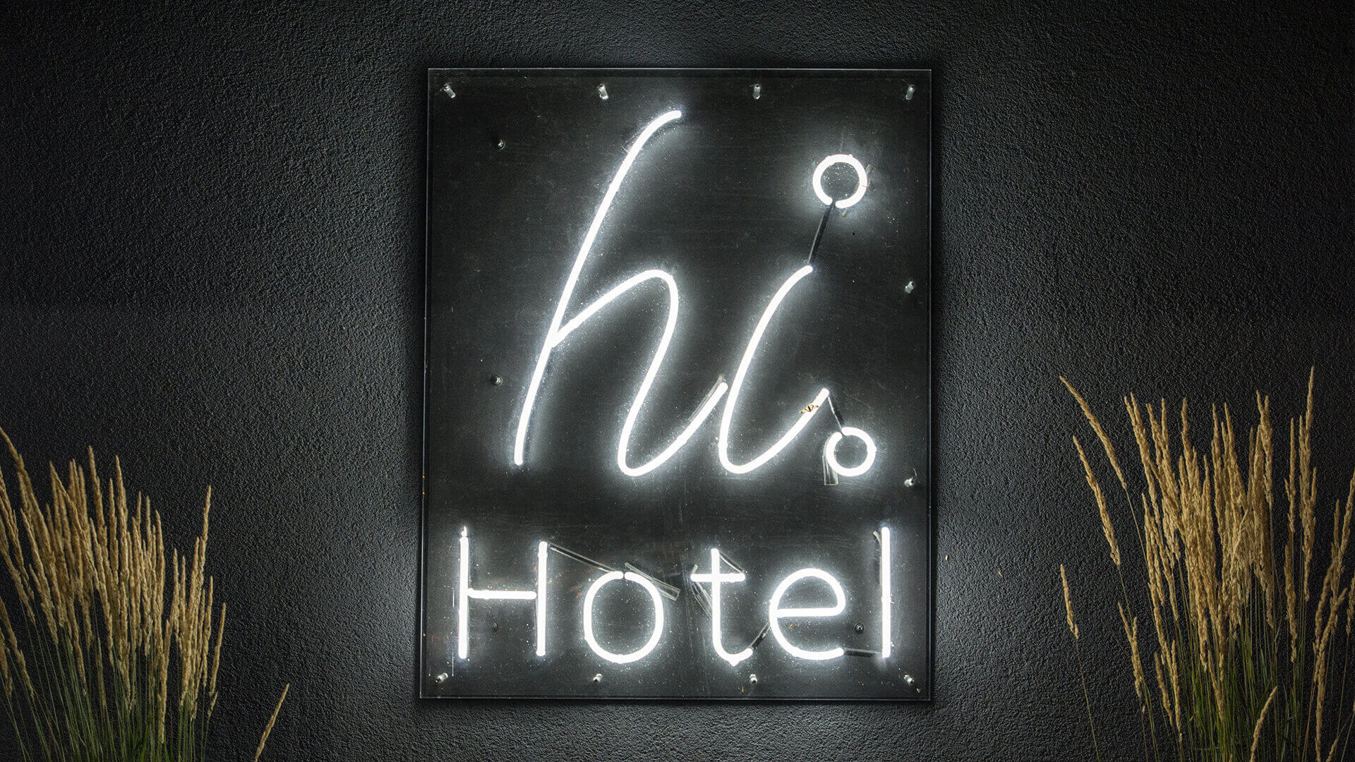 hi-hotel-neon-sul-muro-neon-dietro-il-pannello-neon-sottoilluminato-neon-all'ingresso-neon-sull'altezza-neon-linee-neon-bianco-logo-azienda-neon-sul-calcestruzzo-gdansk-lotnisko (48)