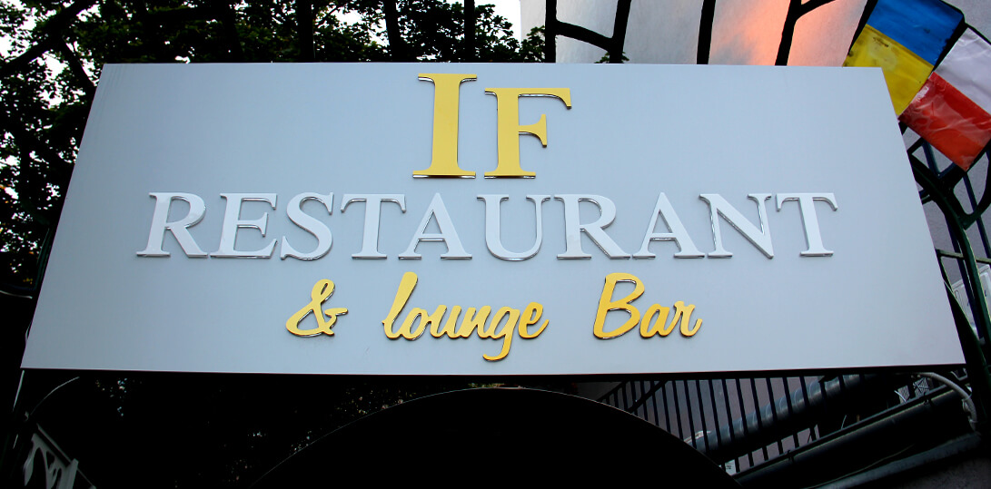 Se Ristorante - dibond led light box