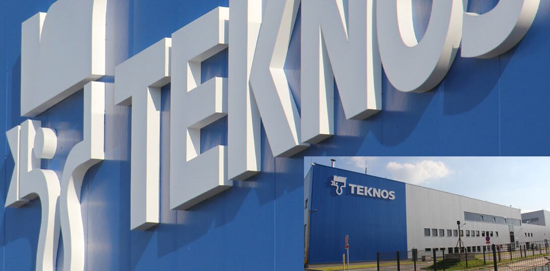 Teknos - mega LED letters on the wall