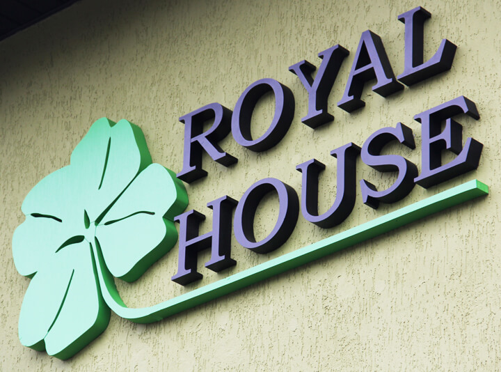 Royal House - royal_house; a_insert_sign_ composed_of_logos_and_spatial_letters