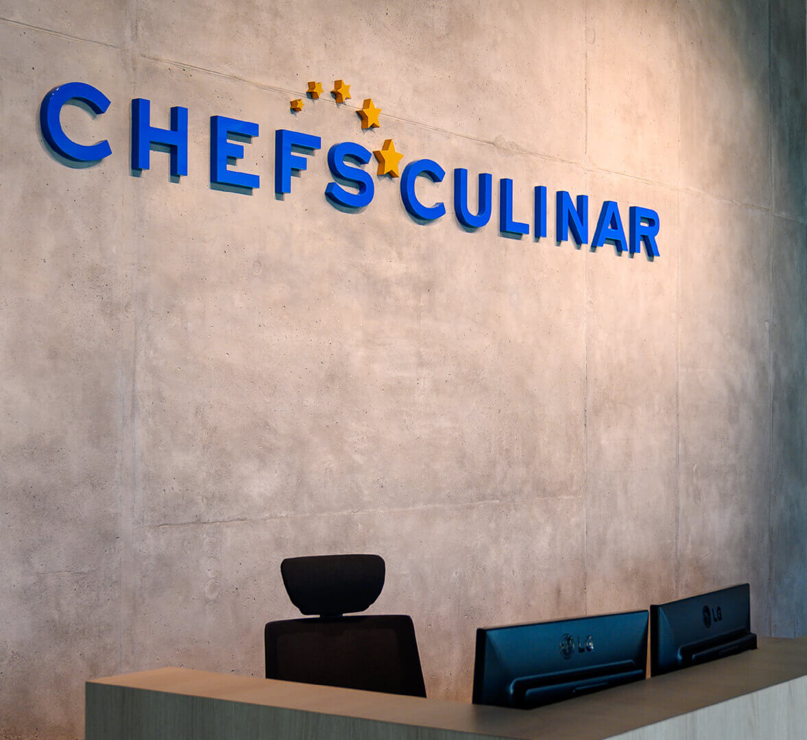 Chefs culinar - 3D letters, large format.