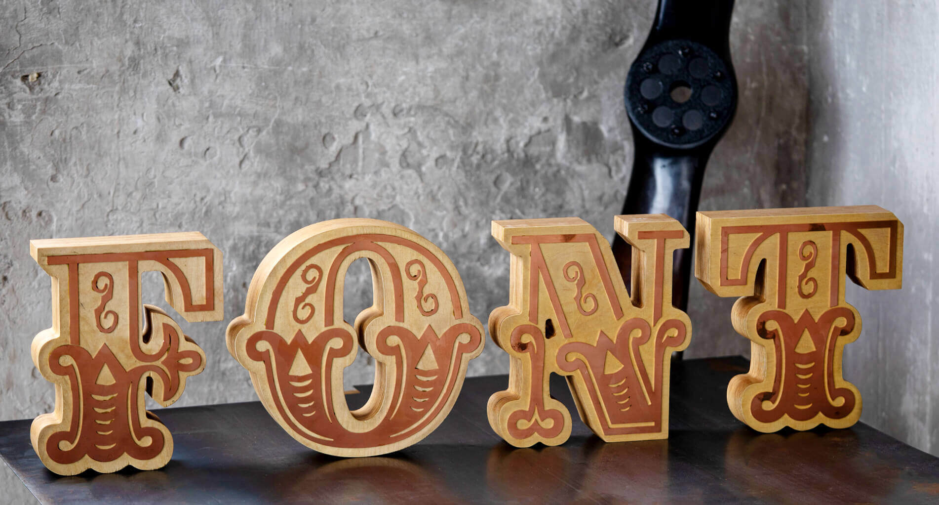 font-lettering - font;legno-lettere decorative-rame-lettere decorative-design decorativo-legno