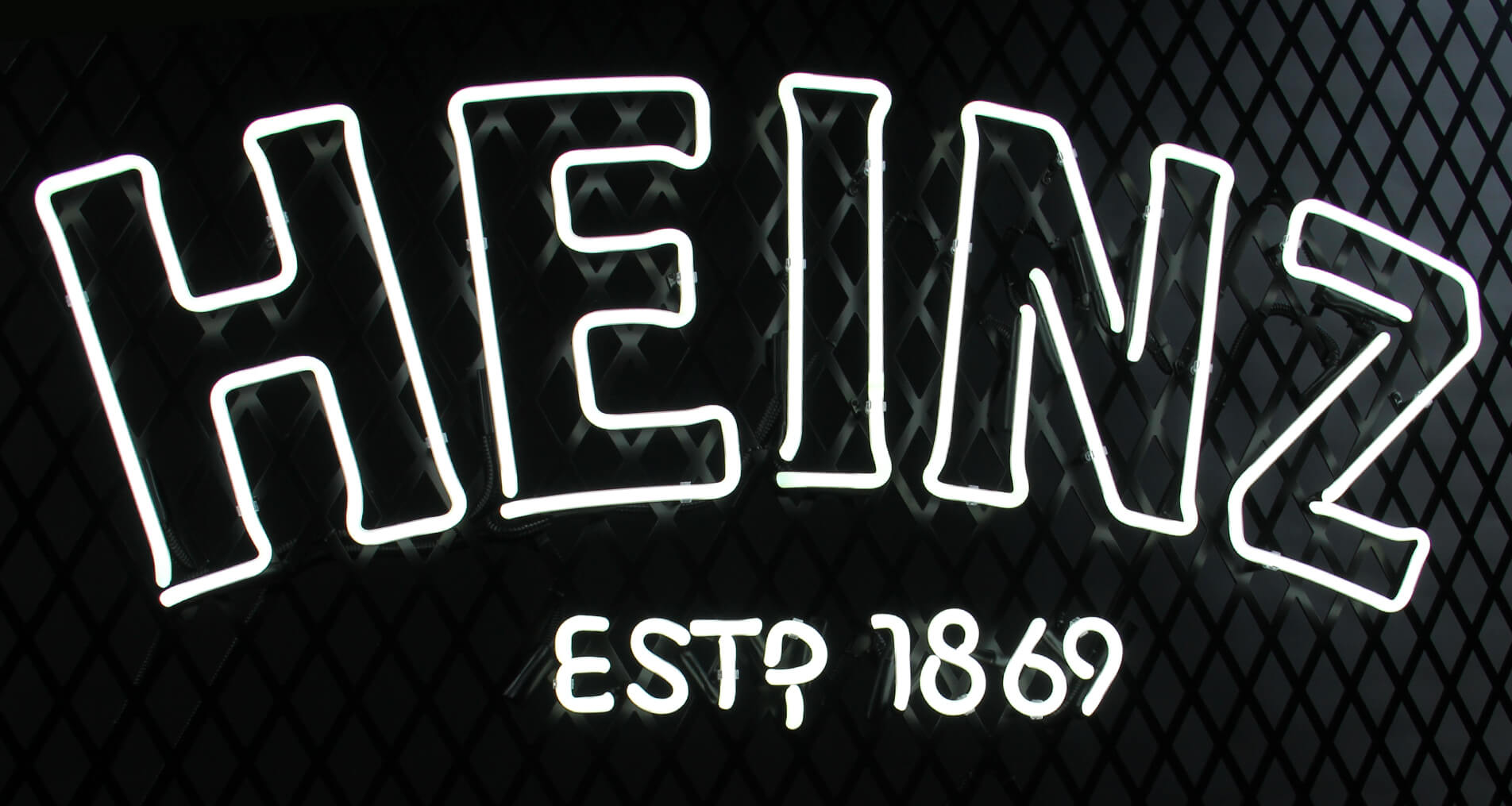 Heinz neon - White neon heinz 1896