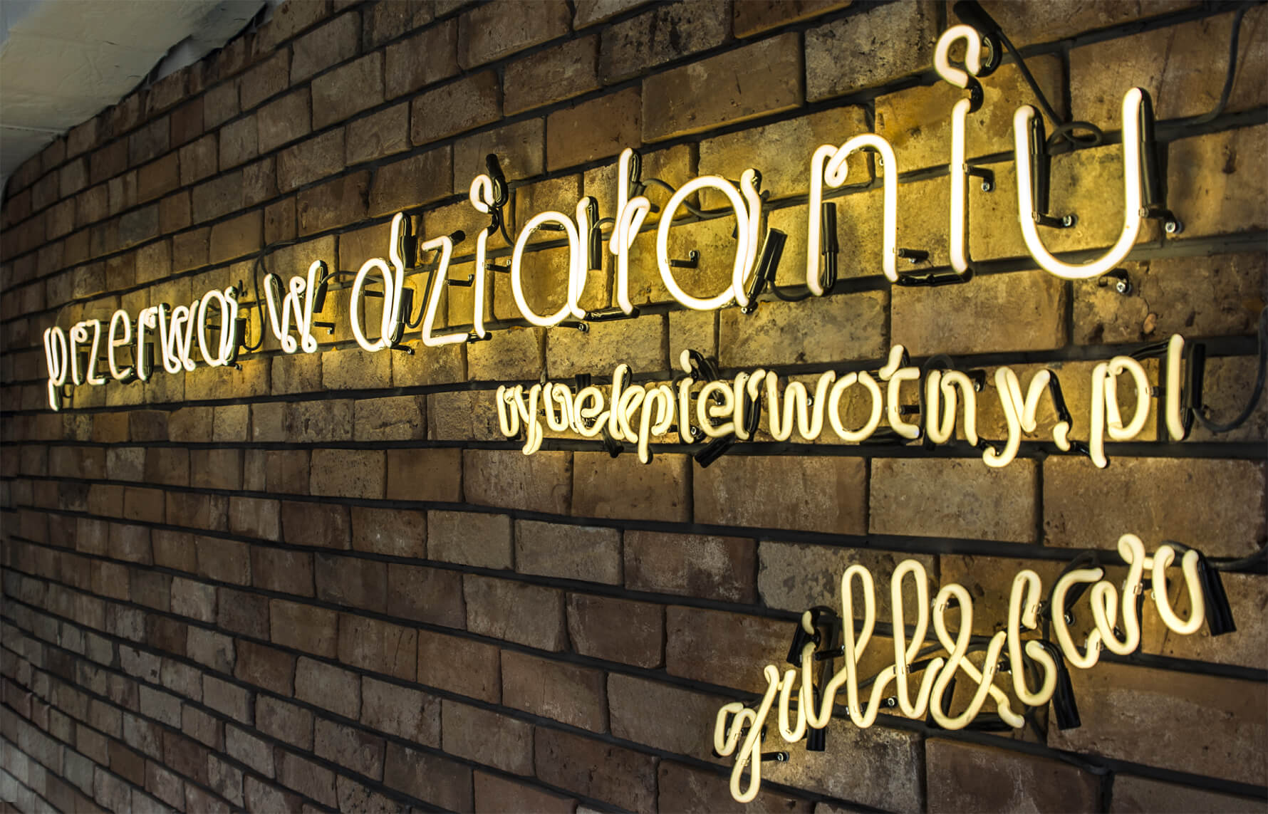 Pausa in azione - neon-break-in-action-neon-on-brick-glass-neon-in-office-neon-on-the-wall-with-brick-neon-in-the-firm-neon-writing-neon-interior