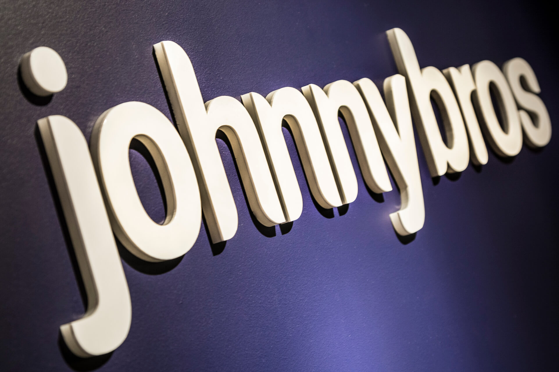 Johnnybros - Johnybros - 3D-Buchstaben aus Acryl, mit Laser ausgeschnitten