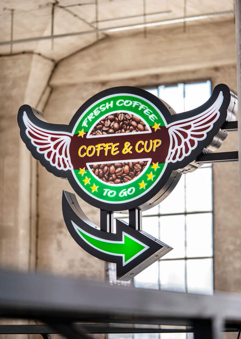 coffe-semafor - café;sémaphore-illuminé-publicité-sémaphore-verre-led
