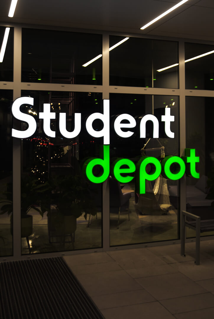 student depot - student-depot-space lettering-lettering-entry-lettering-on-a-rail-lettering-on-a-panel-green-lettering-on-a-order-logo-firm lettering-on-a-height-eye-lettering-from-plexi-gdansk (1)
